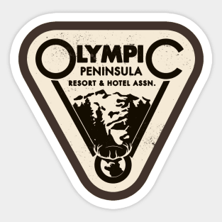 Vintage Olympic Peninsula Resort and Hotel association Sticker